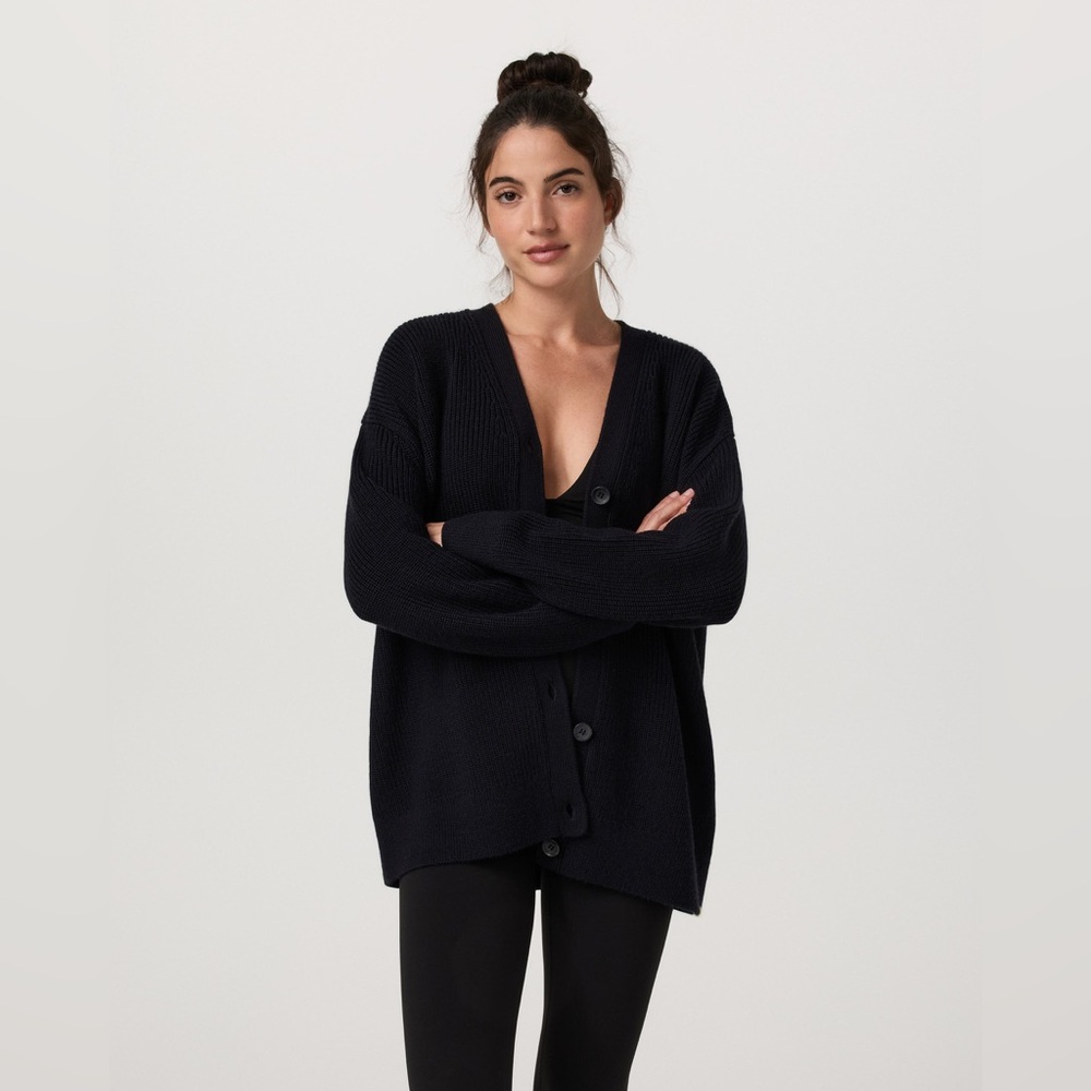 Vuori Alps Boyfriend Cardigan Black Sz. XS